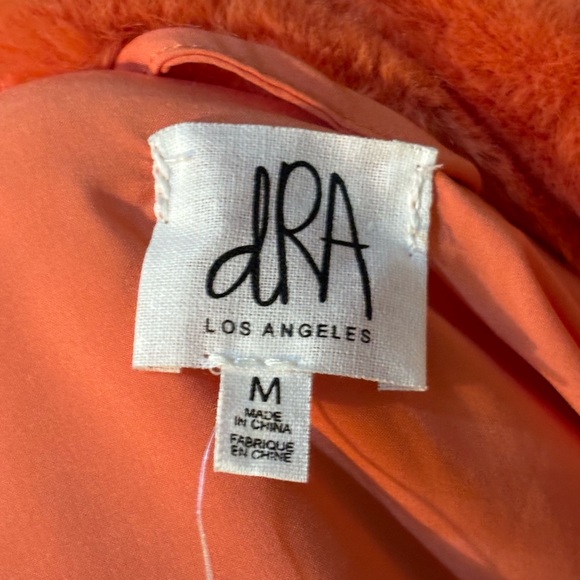 DRA Los Angeles NWT Mango Fur Jacket Anthropologie Size M - Picture 10 of 10